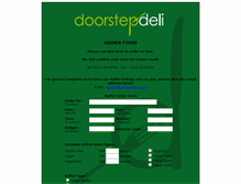 Tablet Screenshot of doorstepdeli.co.uk